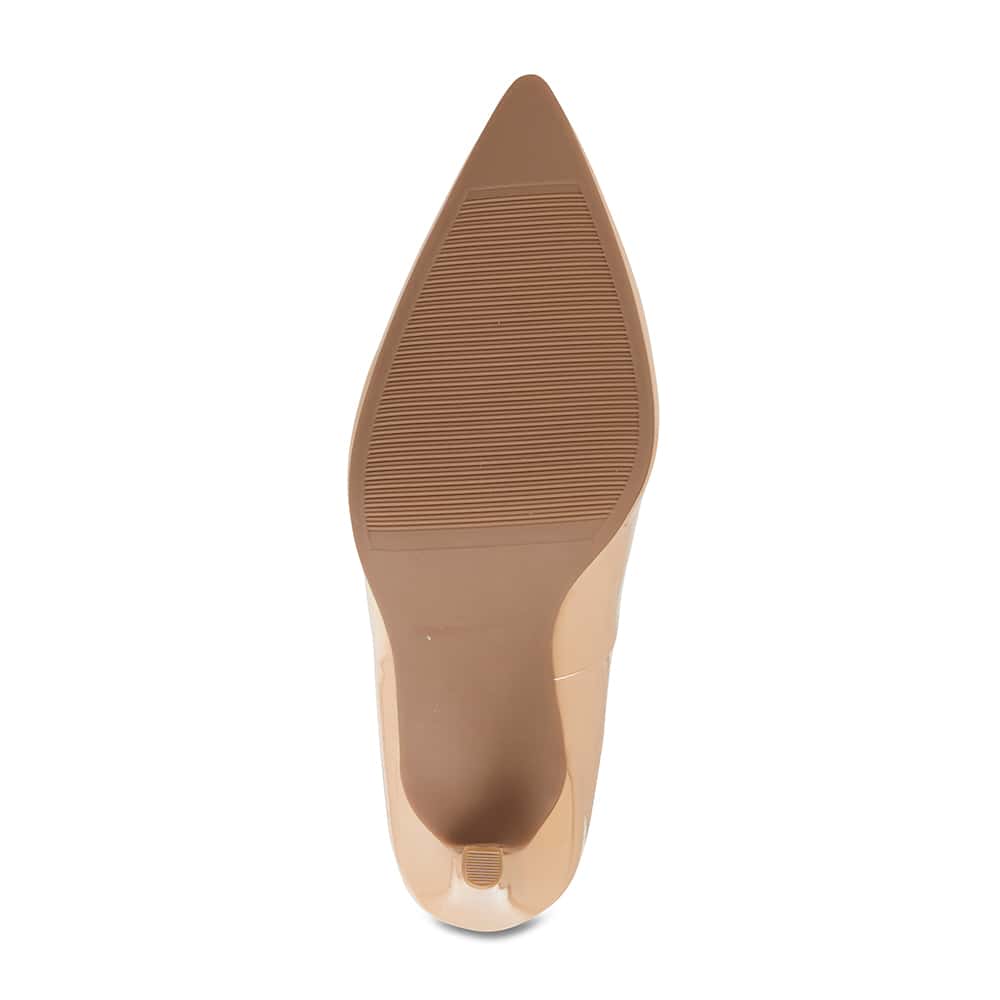 Sally Heel in Nude Patent