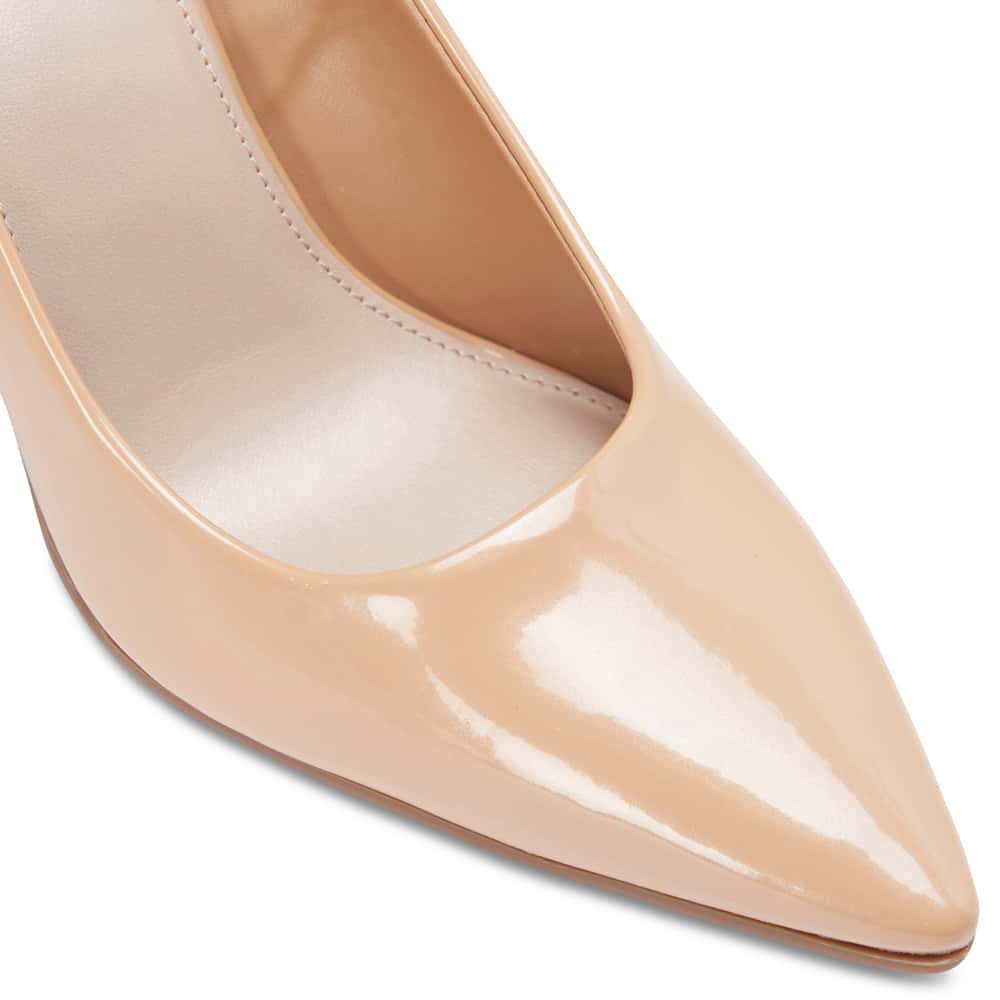 Sally Heel in Nude Patent