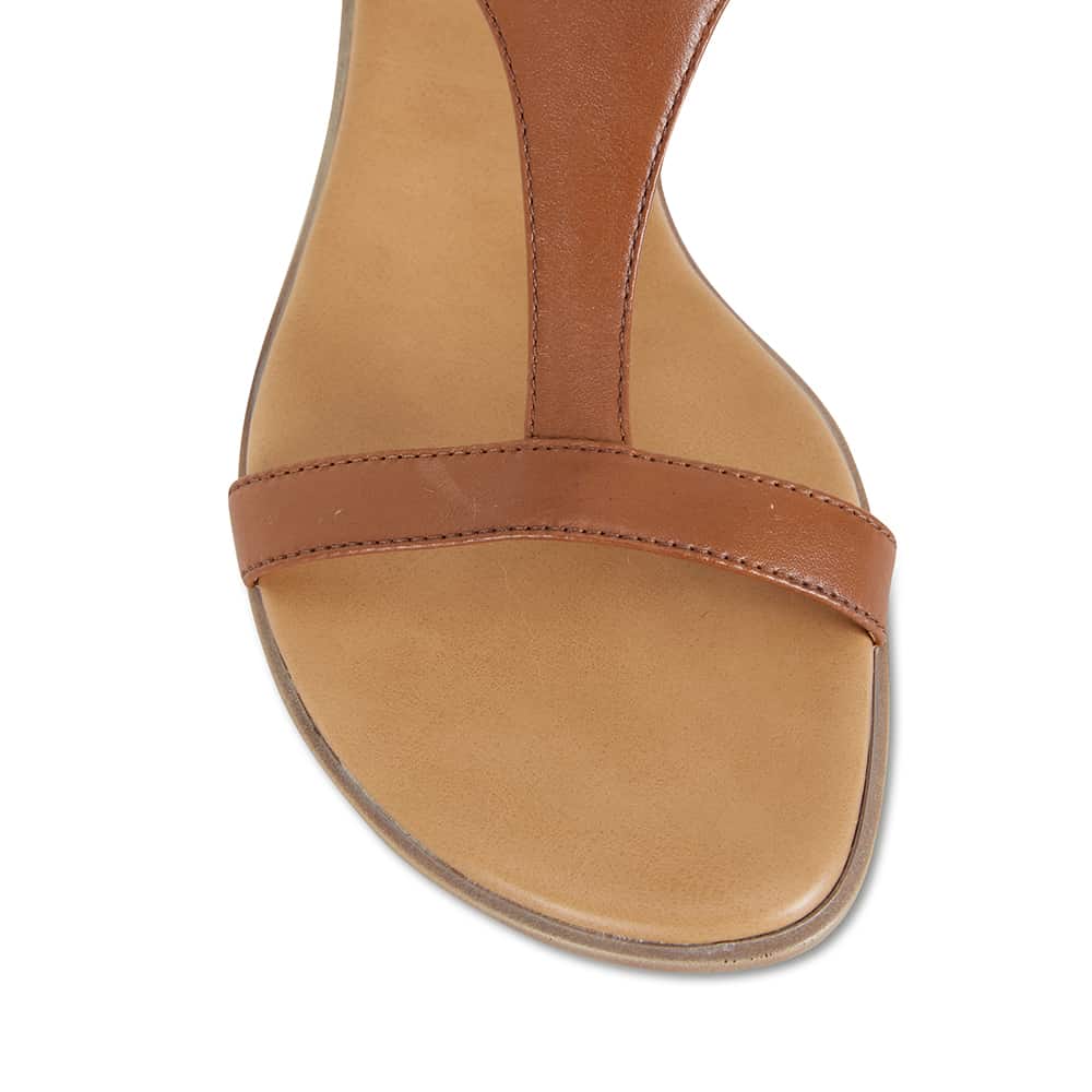 Sandra Sandal in Cognac Leather