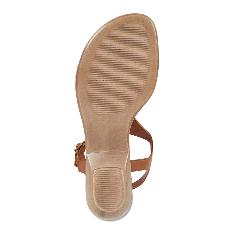 Sandra Sandal in Cognac Leather