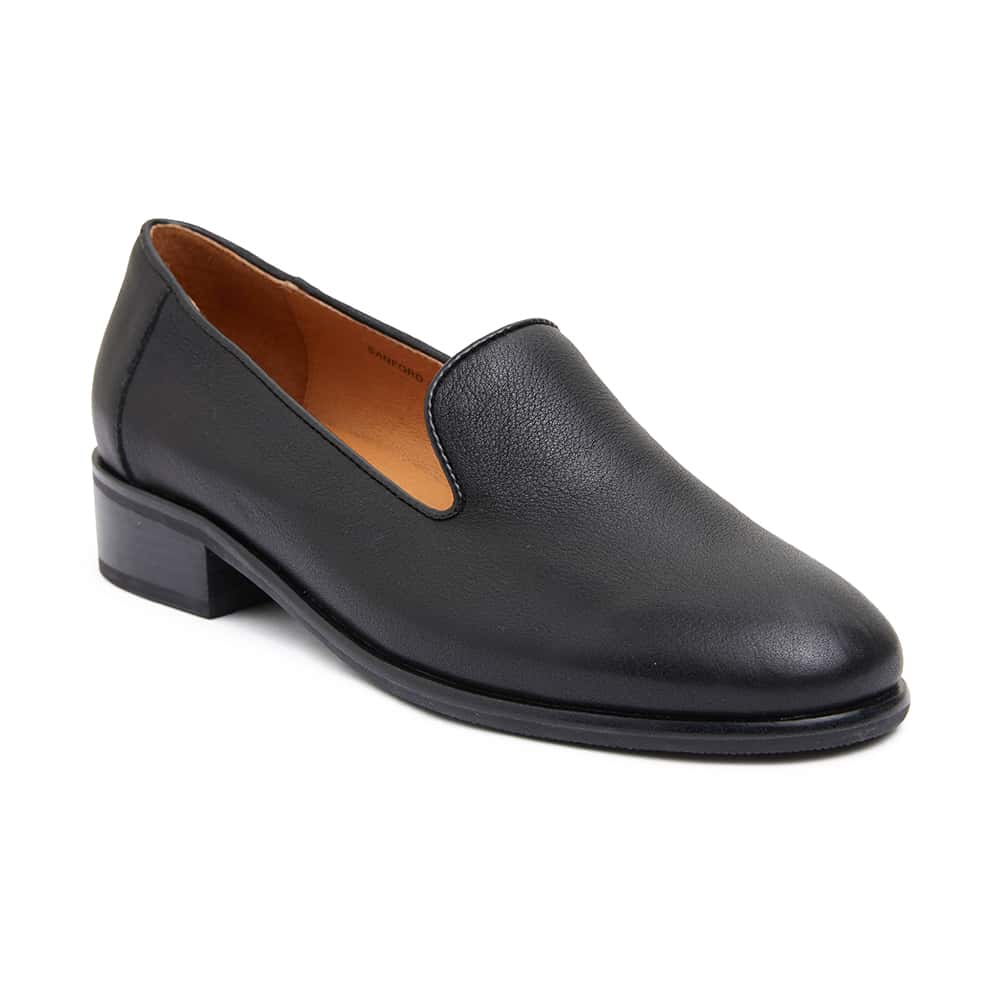Sanford Loafer in Black Leather