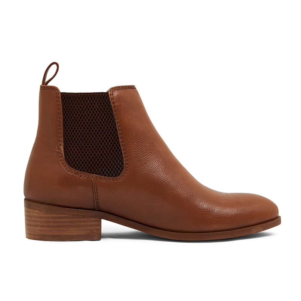 Sara Boot in Tan Leather