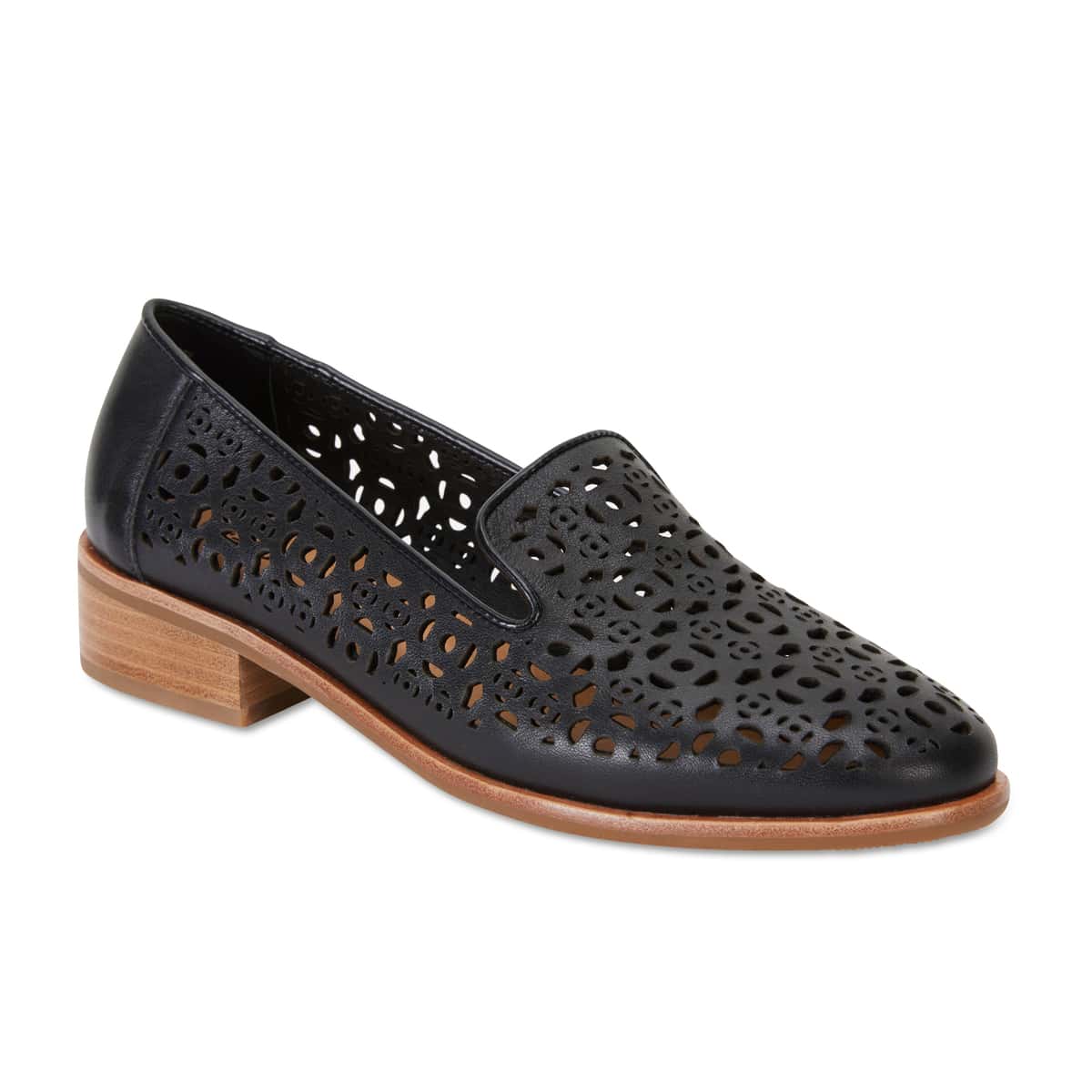 Satchel Loafer in Black Leather