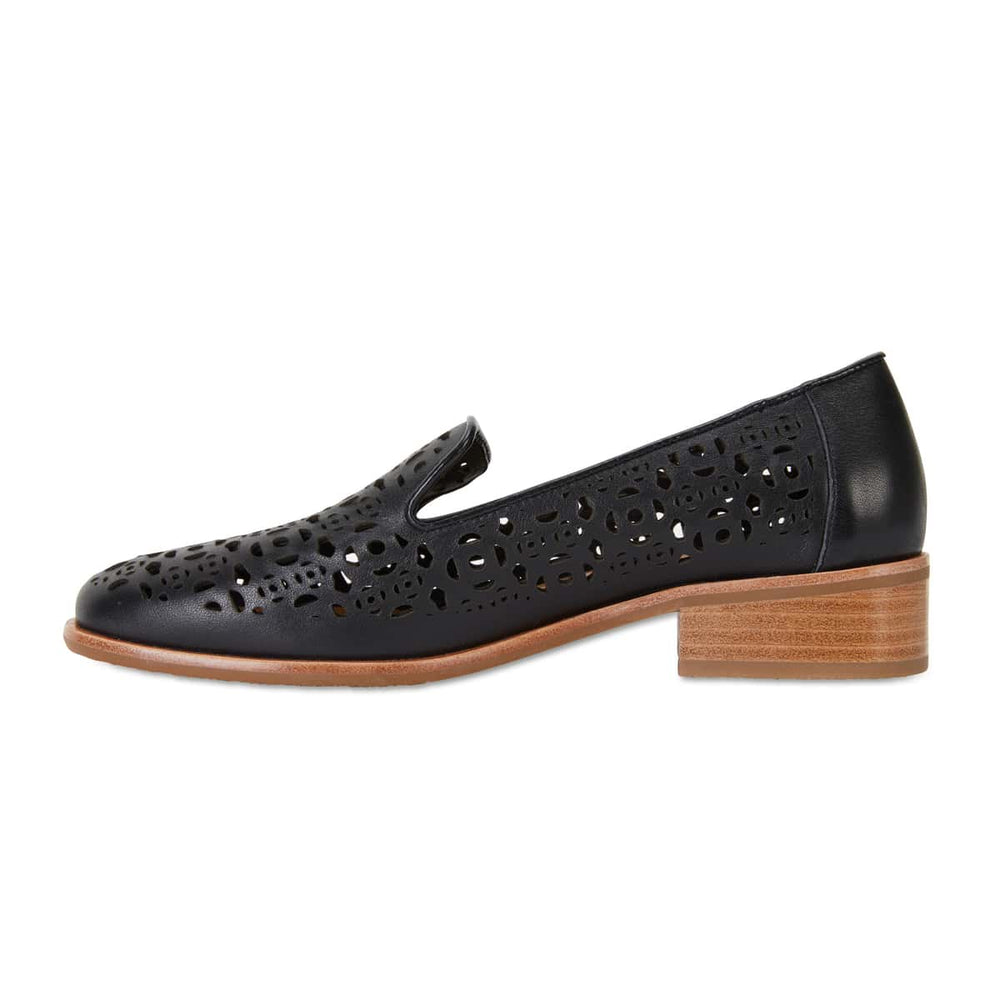 Satchel Loafer in Black Leather
