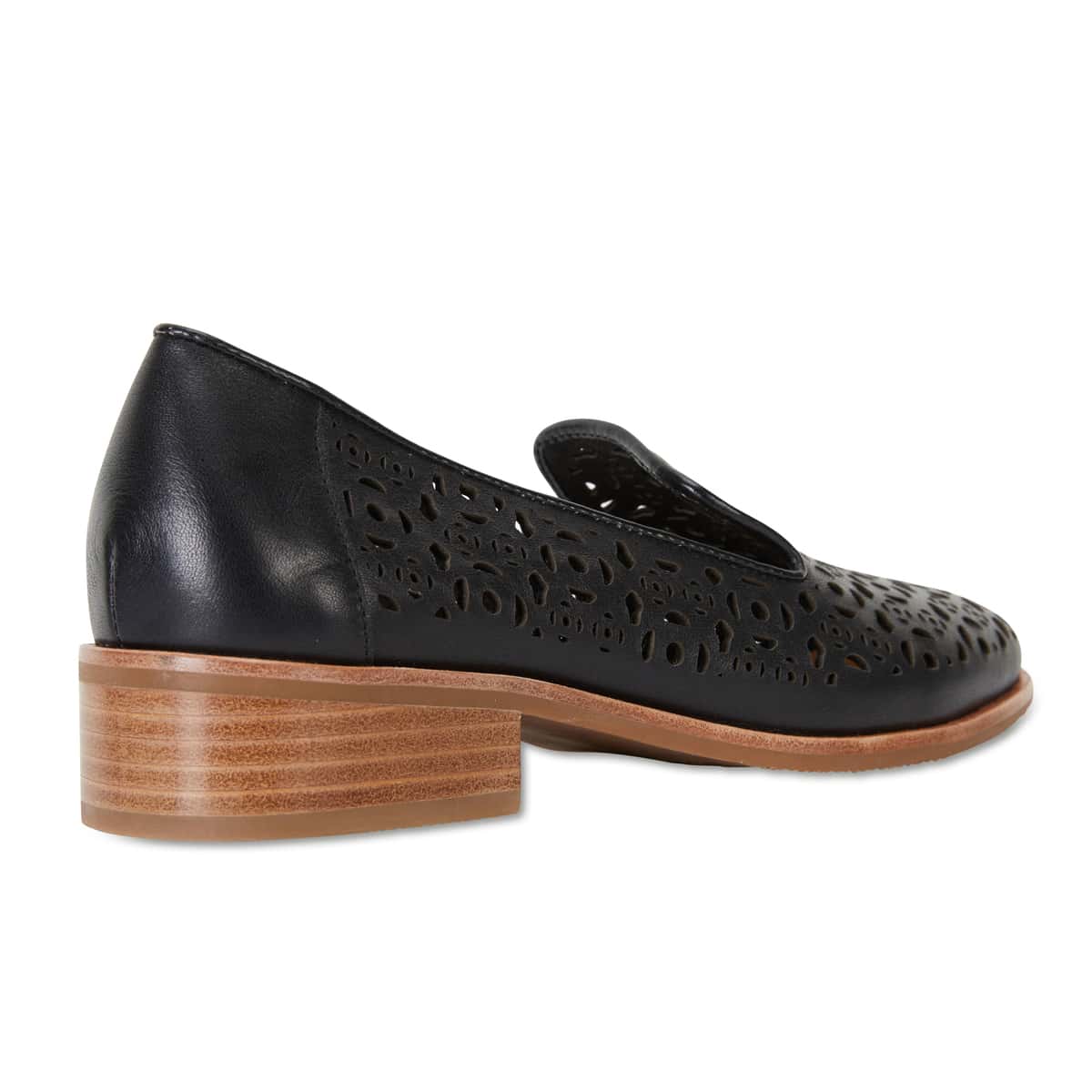 Satchel Loafer in Black Leather