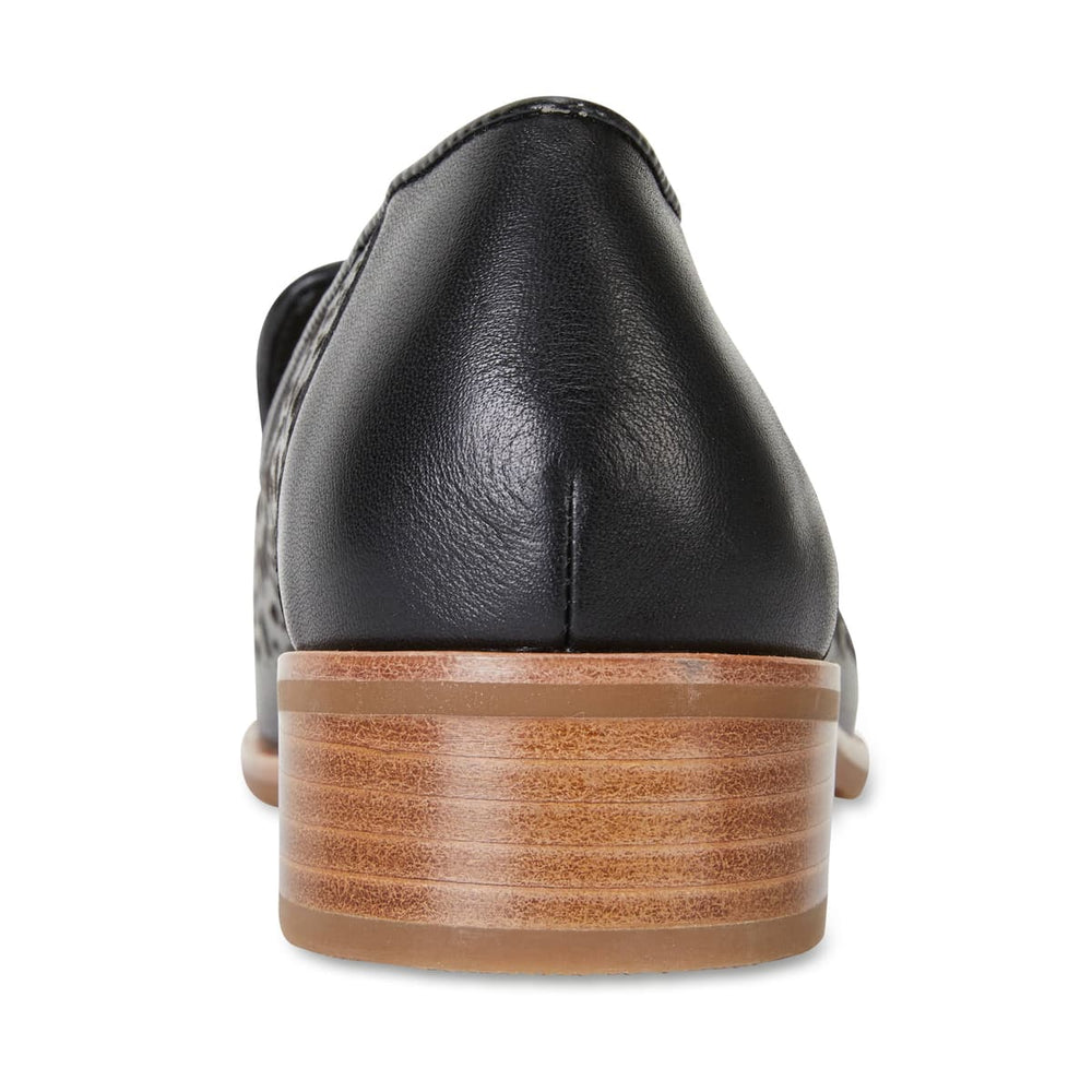 Satchel Loafer in Black Leather