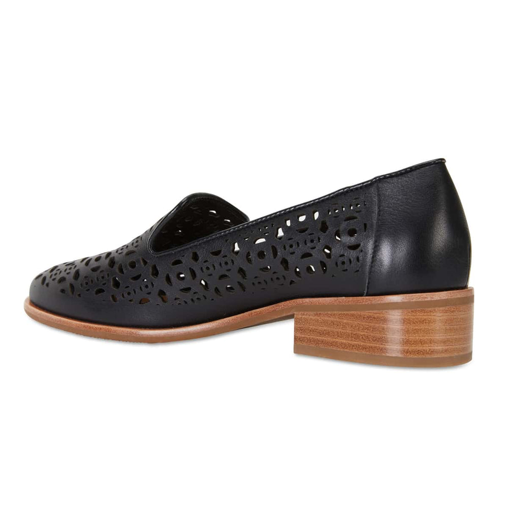 Satchel Loafer in Black Leather