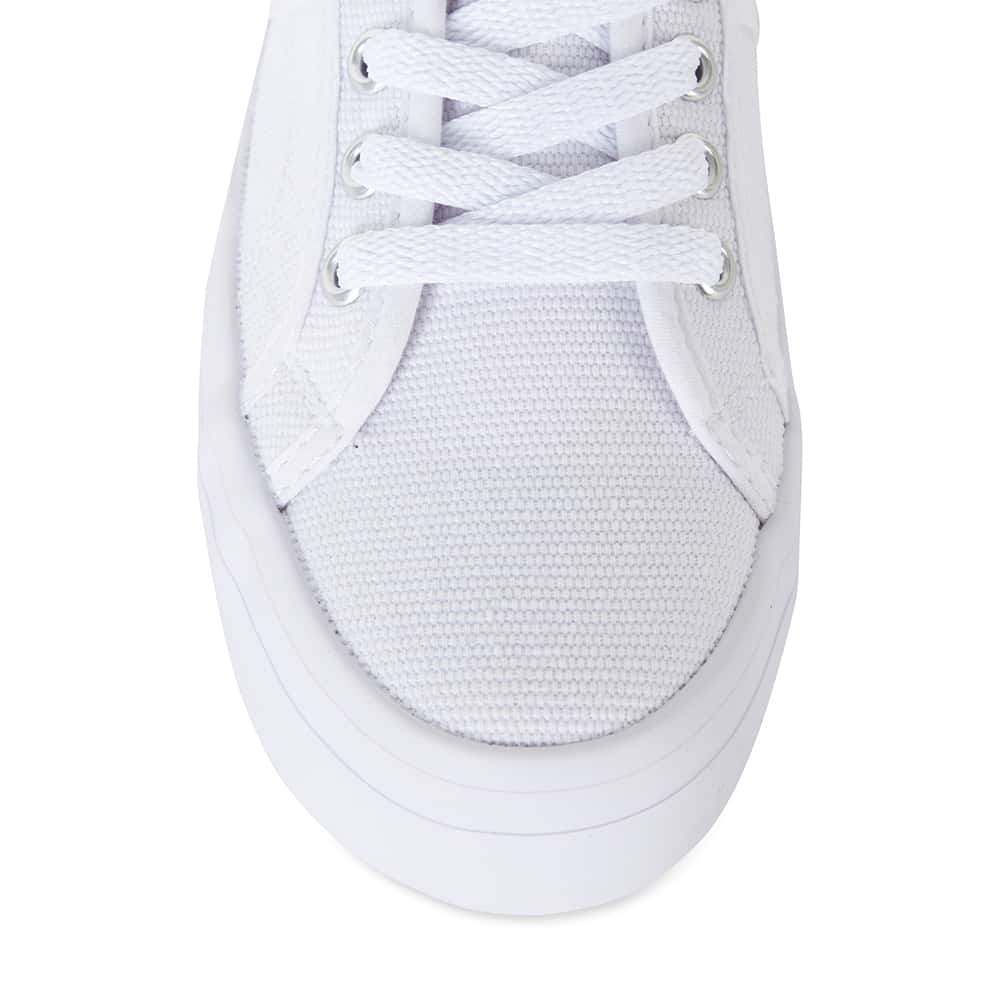 Scott Sneaker in White Canvas
