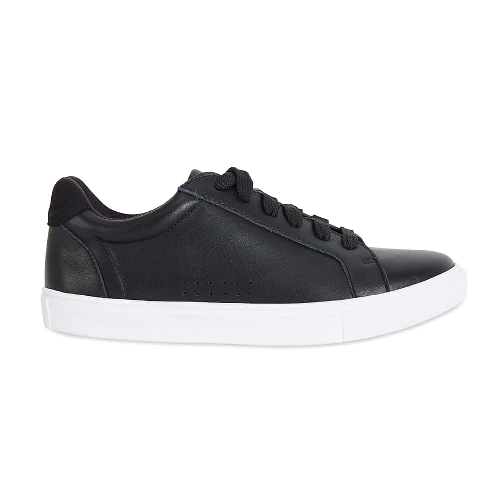 Serena Sneaker in Black Leather