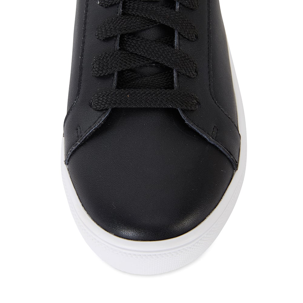 Serena Sneaker in Black Leather