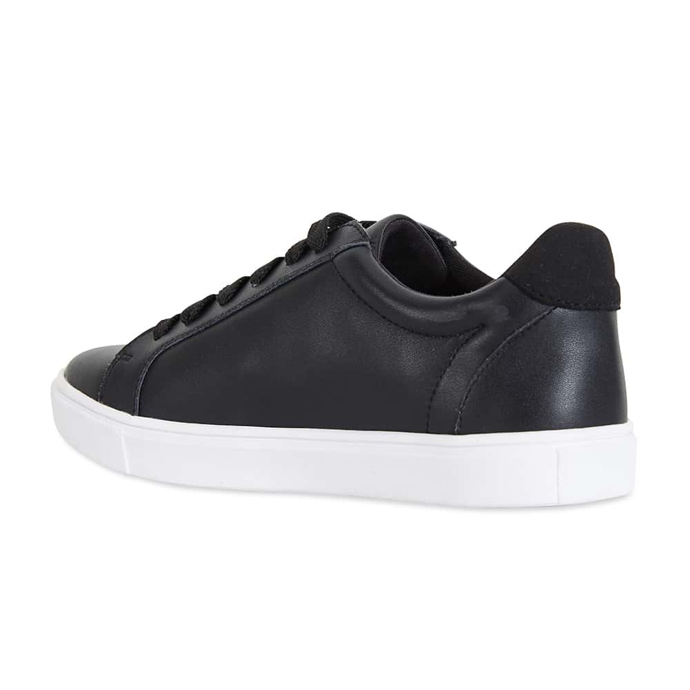 Serena Sneaker in Black Leather