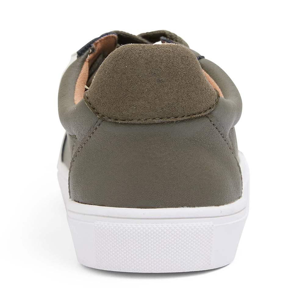 Serena Sneaker in Khaki Leather