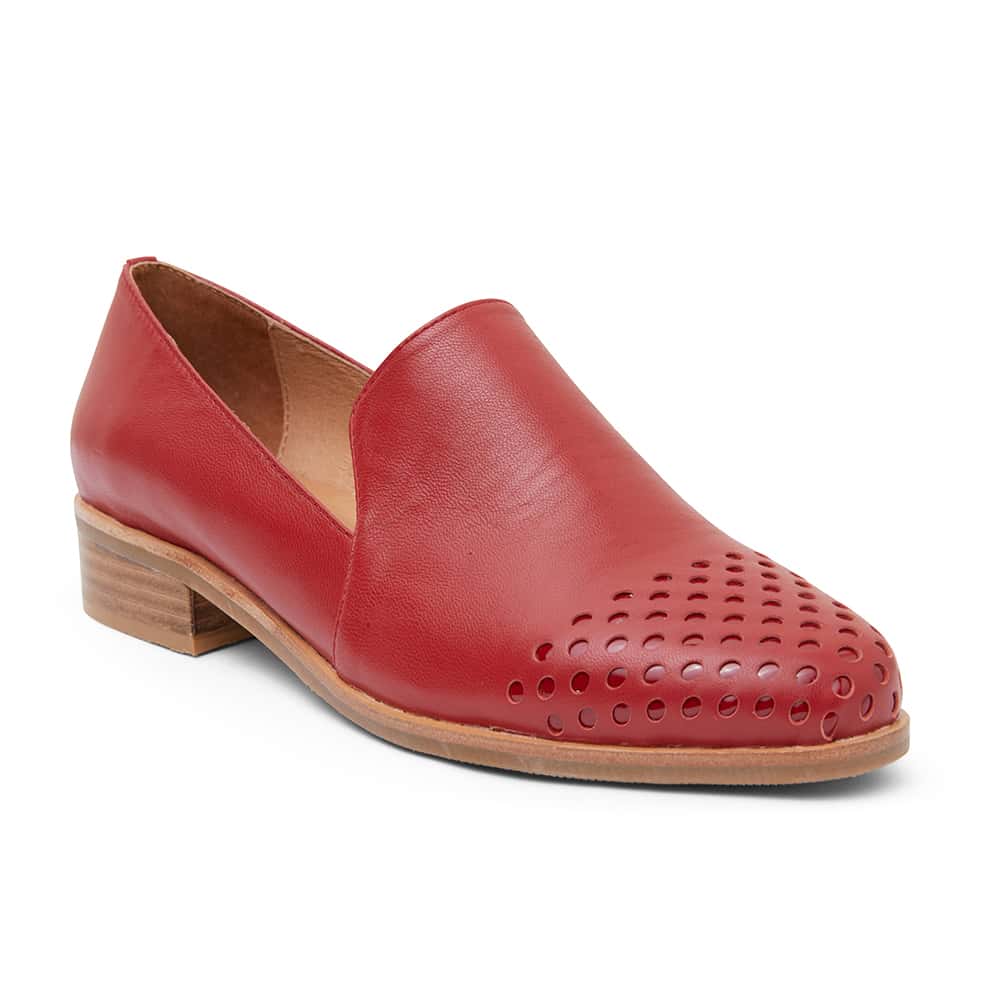 Shade Loafer in Red Leather