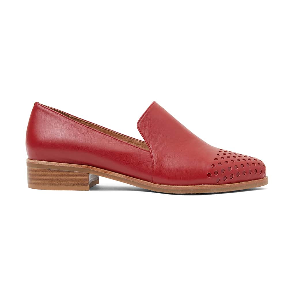 Shade Loafer in Red Leather