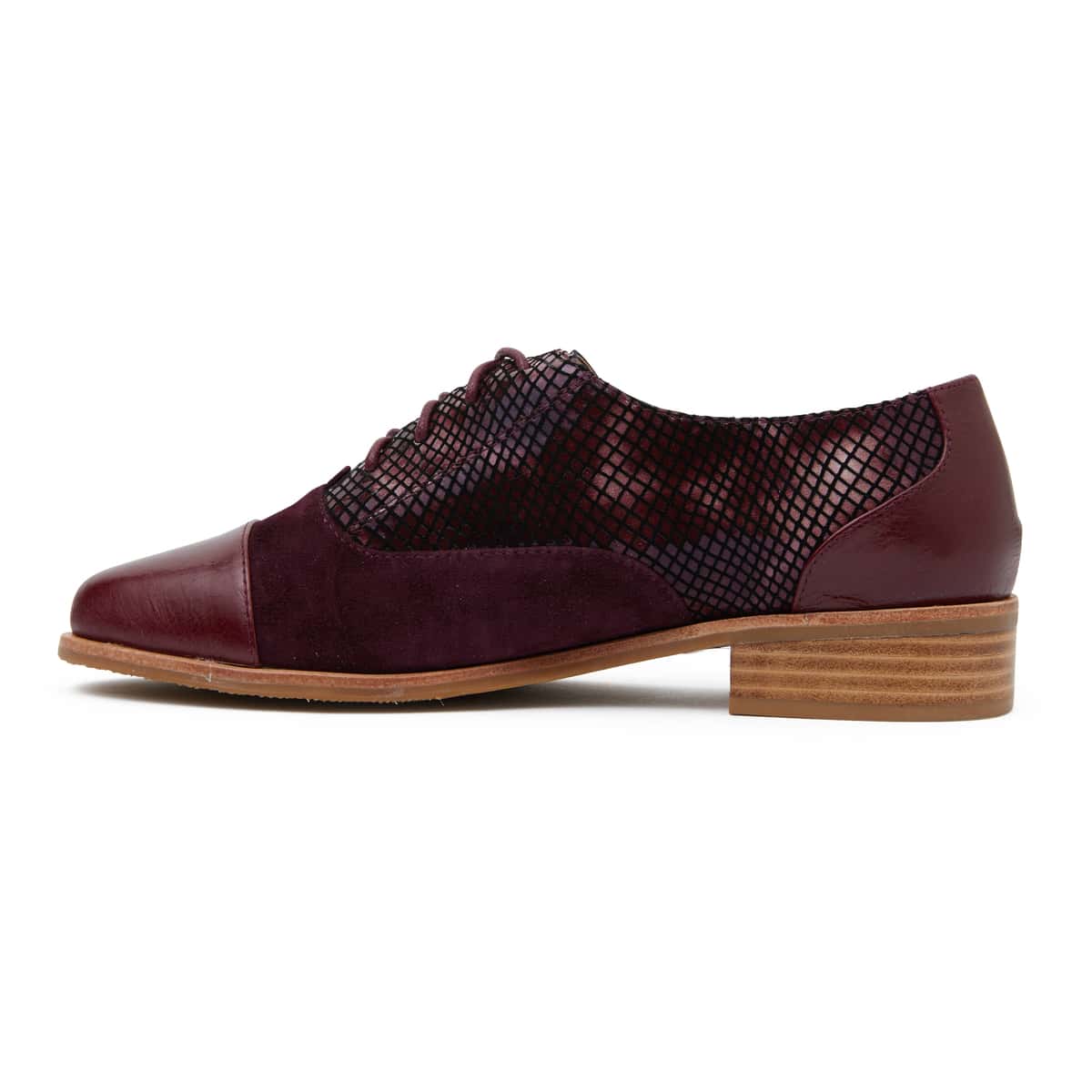 Shiraz Brogue in Burgundy Leather