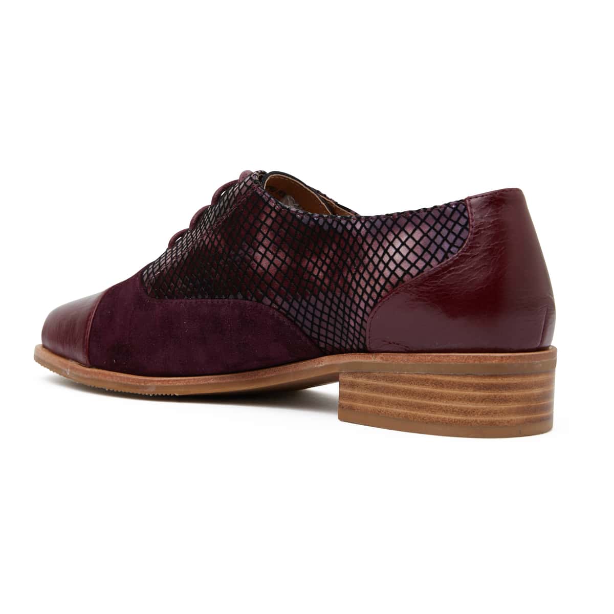 Shiraz Brogue in Burgundy Leather