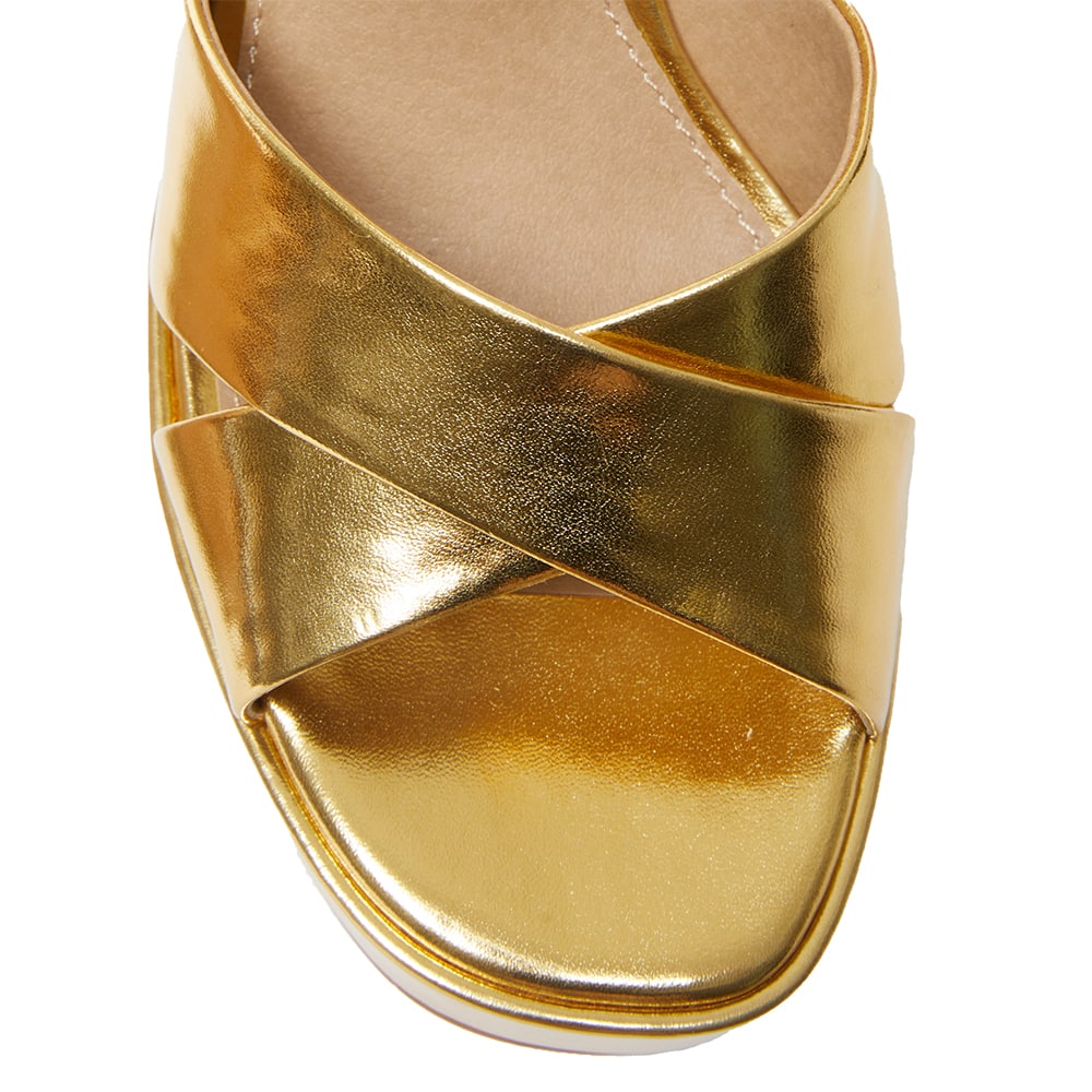 Sienna Heel in Gold Metallic