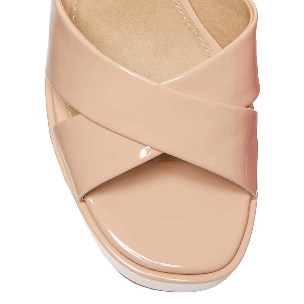 Sienna Heel in Nude Patent