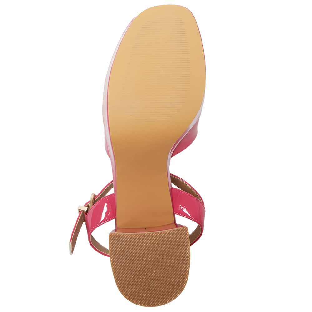 Sienna Heel in Pink  Patent