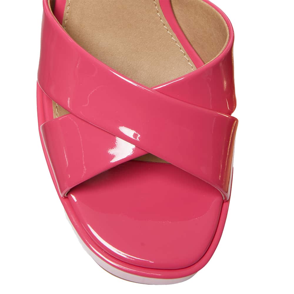 Sienna Heel in Pink  Patent