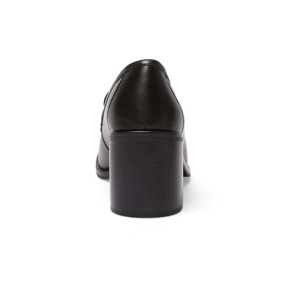 Sonya Loafer in Black Leather