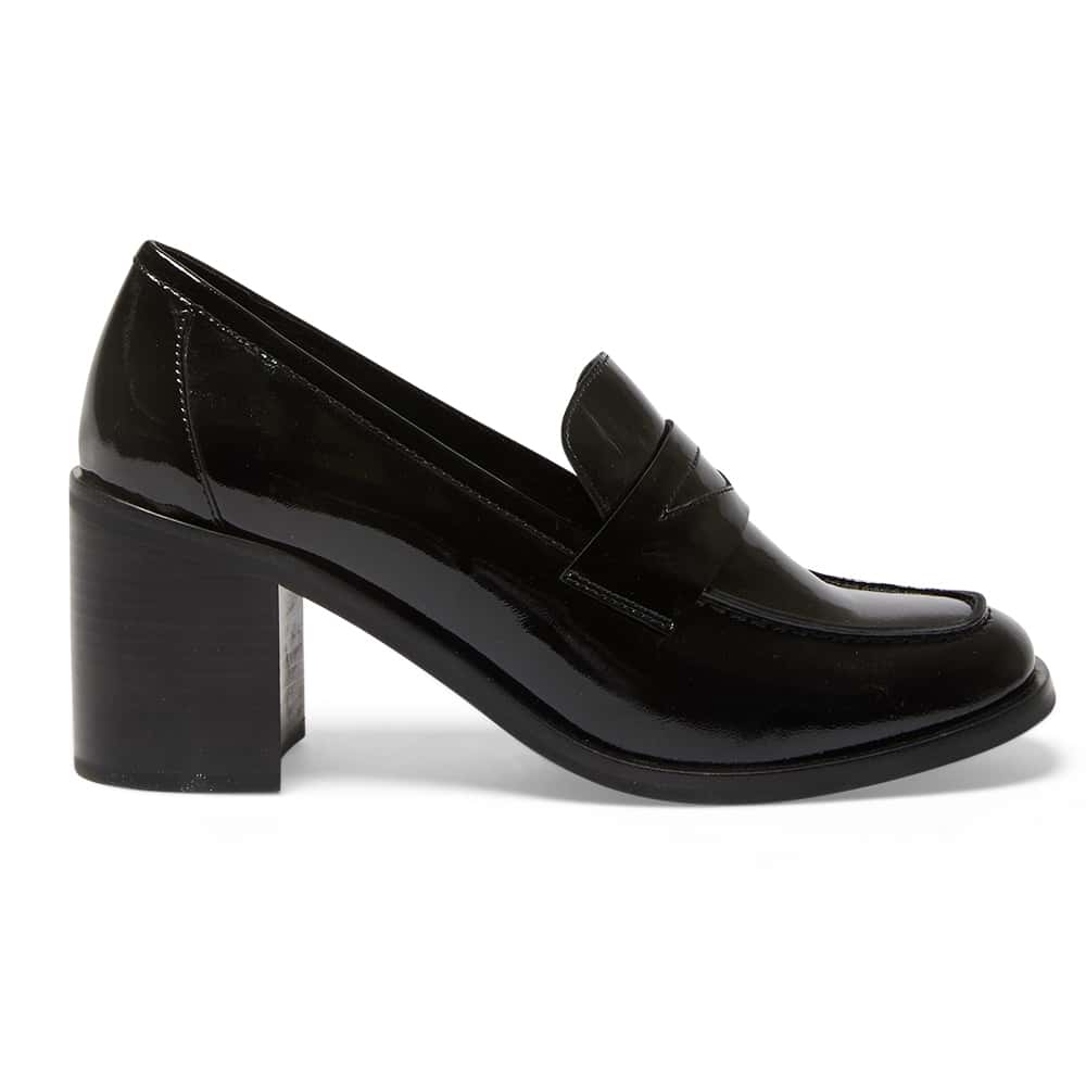 Sonya Loafer in Black Patent