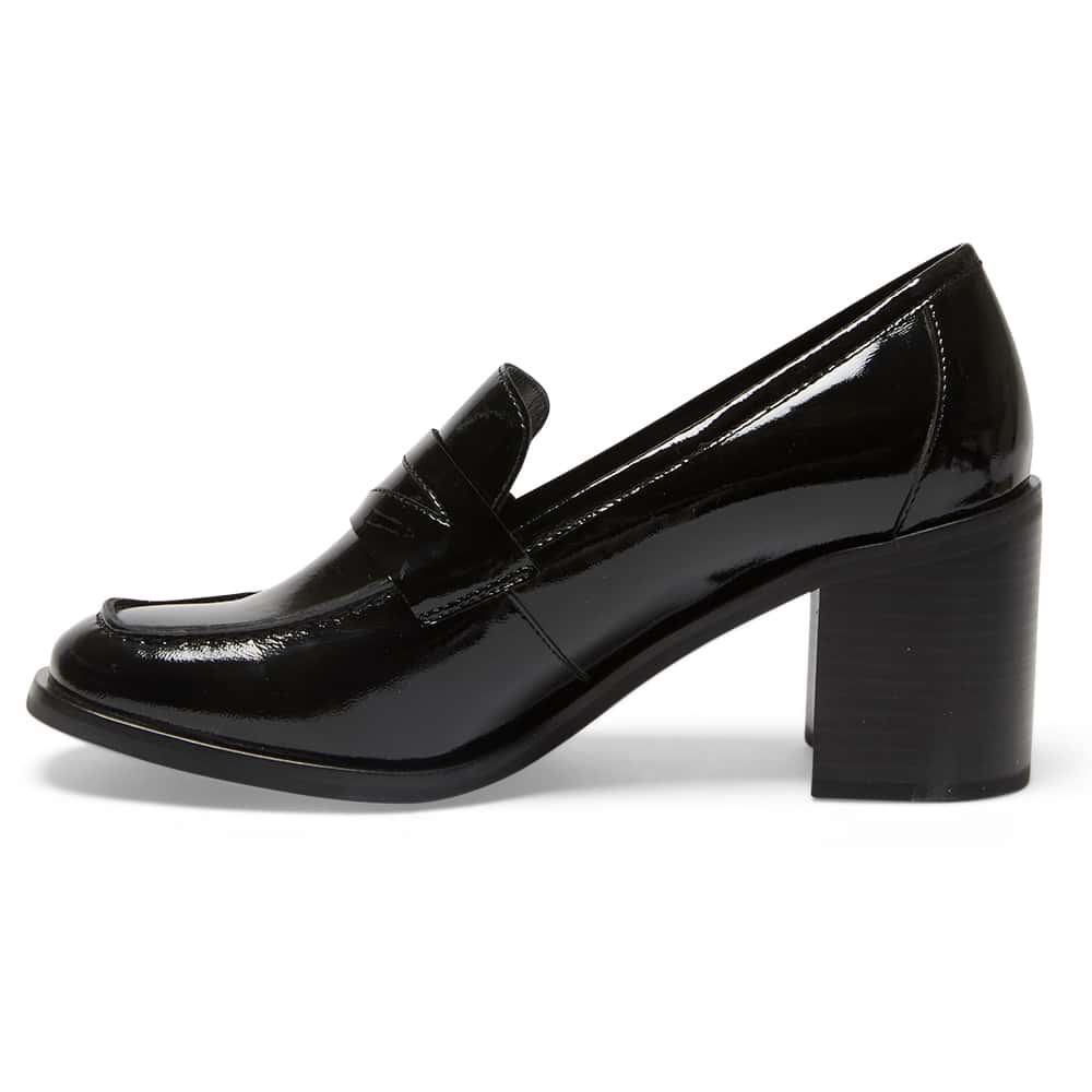 Sonya Loafer in Black Patent