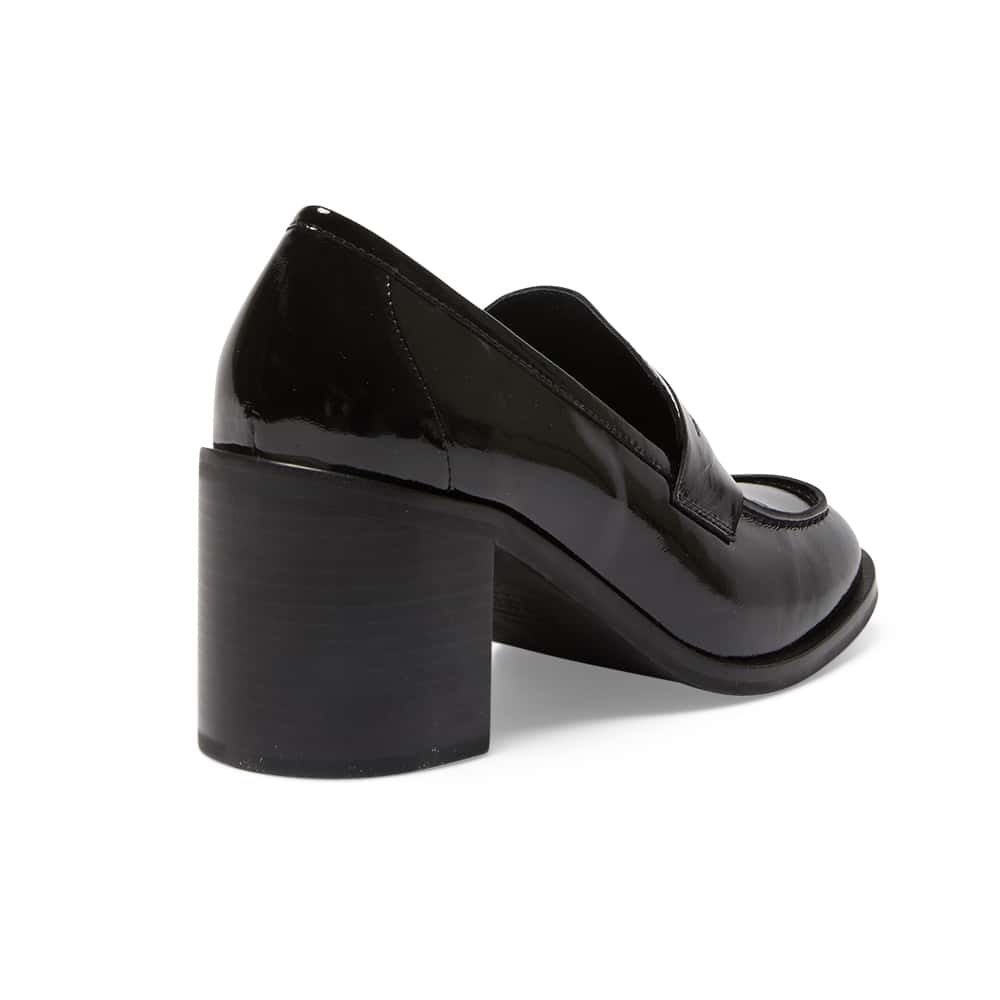 Sonya Loafer in Black Patent