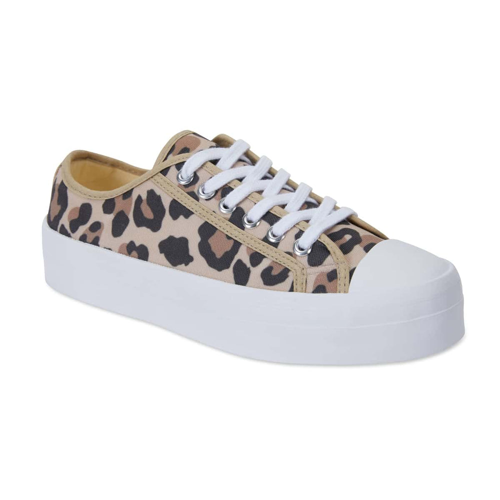 Stacey Sneaker in Animal Canvas