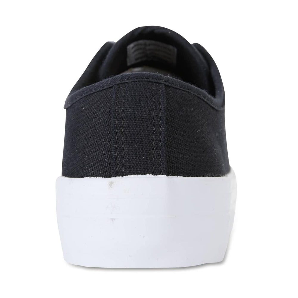 Stacey Sneaker in Black Canvas