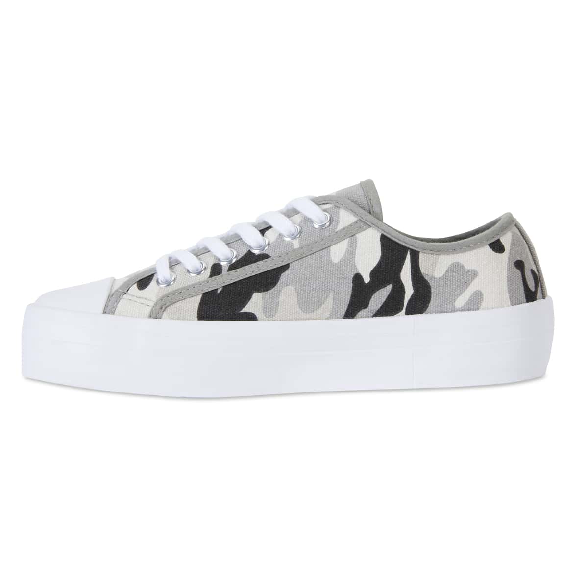Stacey Sneaker in Light Camouflage Canvas