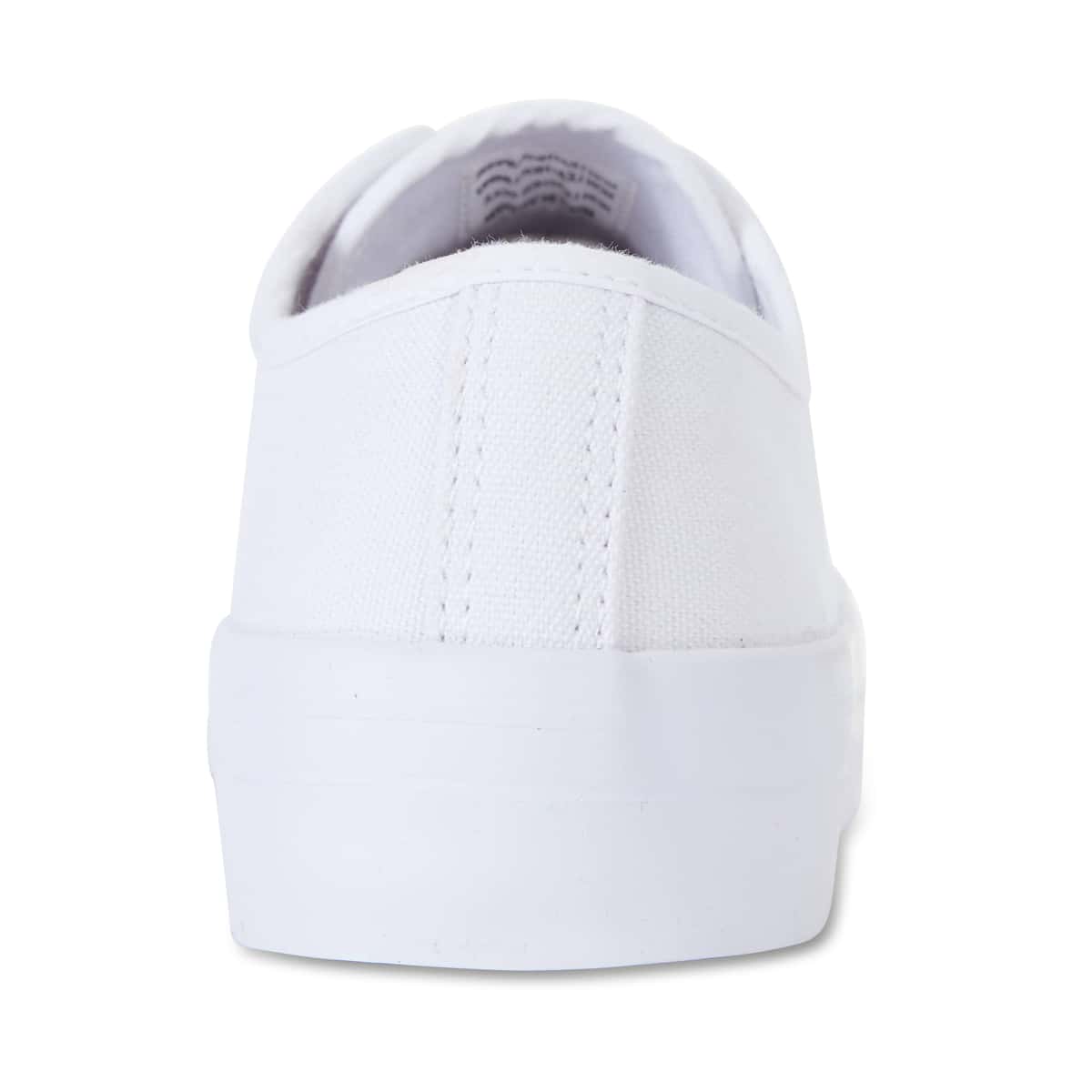 Stacey Sneaker in White Canvas