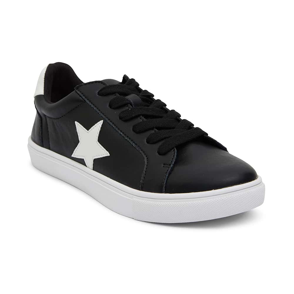 Stark Sneaker in Black And White Leather