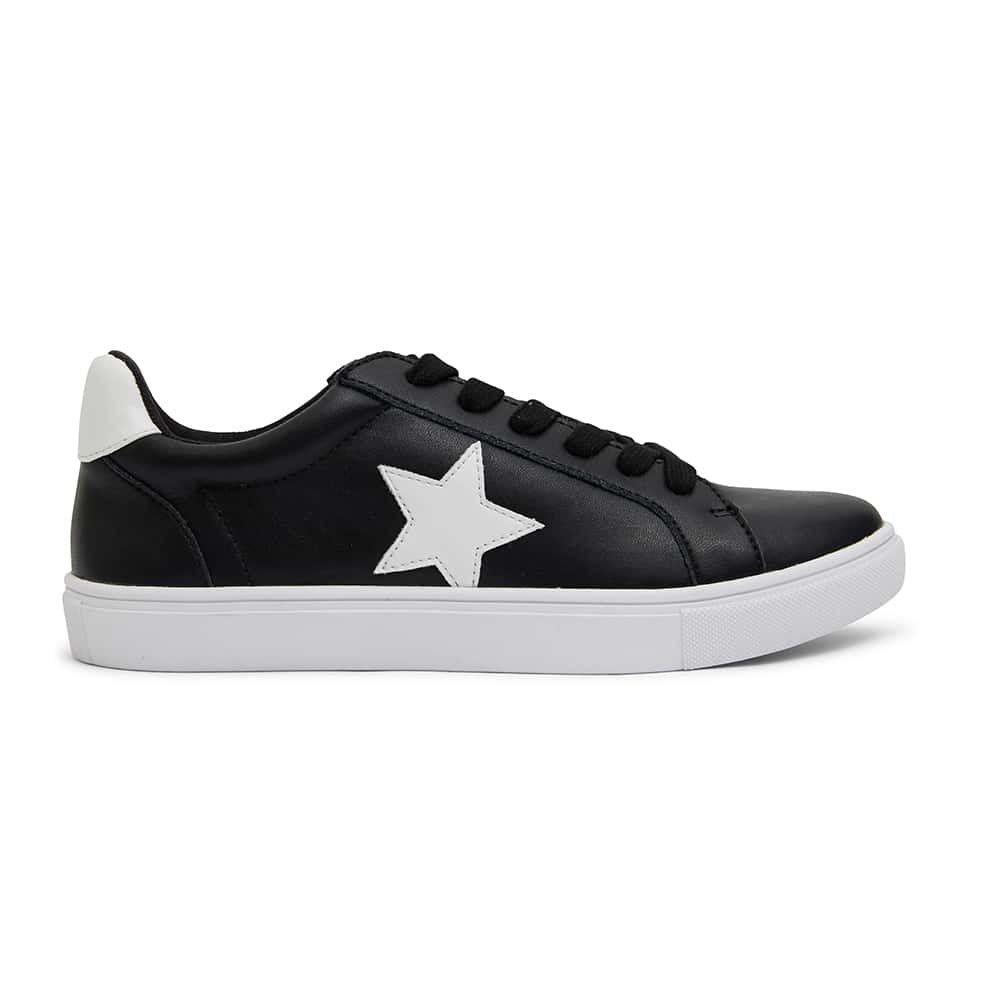 Stark Sneaker in Black And White Leather