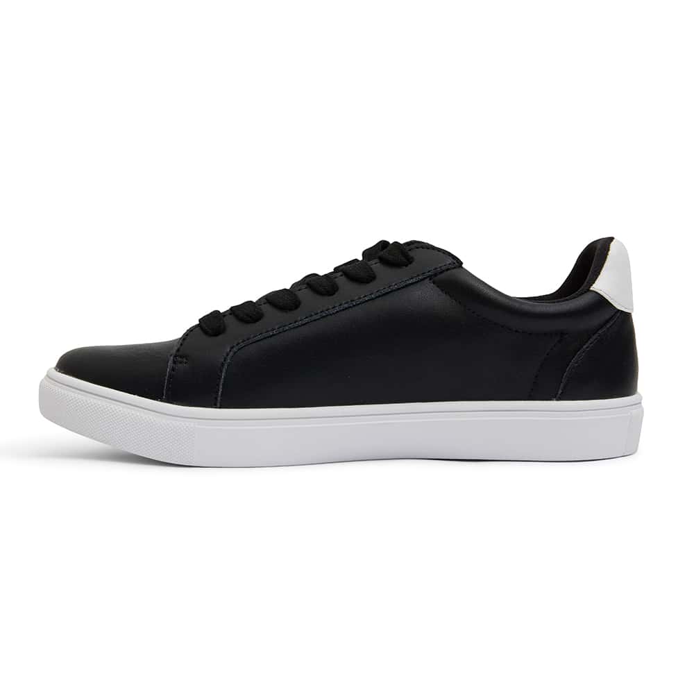 Stark Sneaker in Black And White Leather