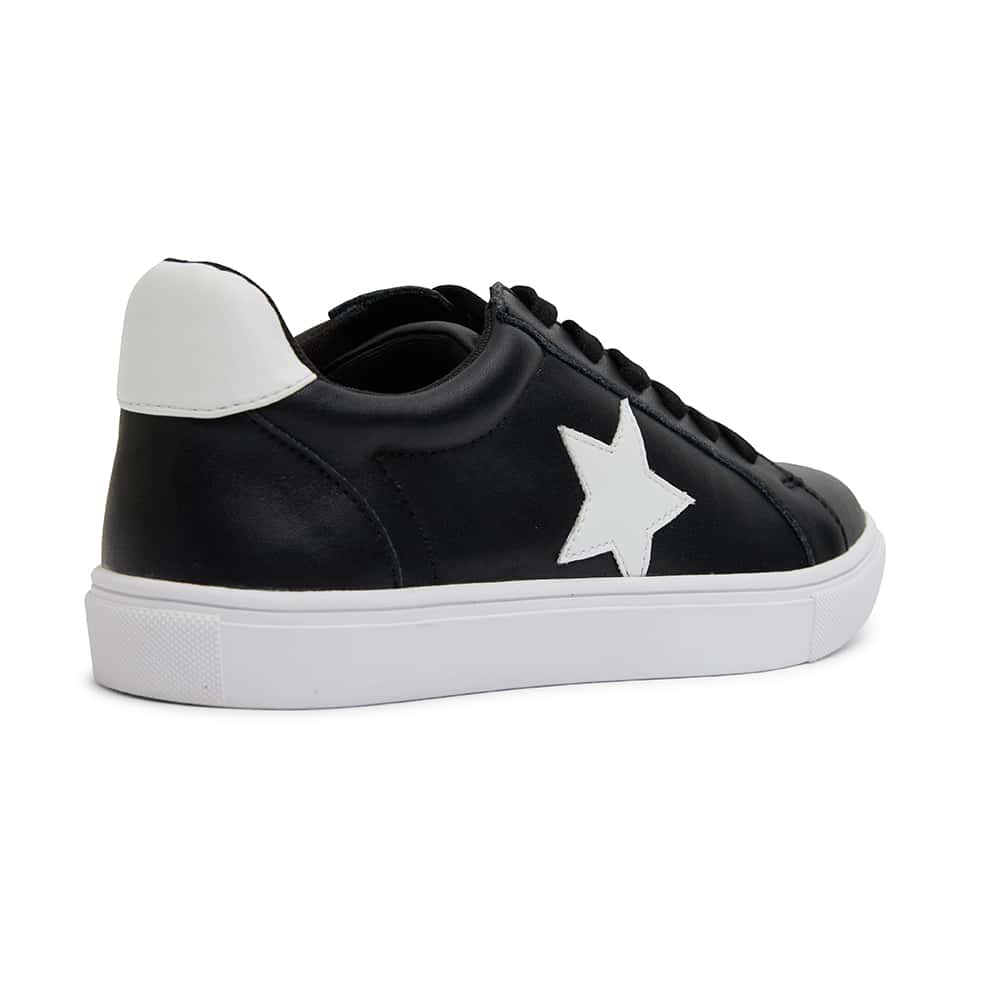 Stark Sneaker in Black And White Leather