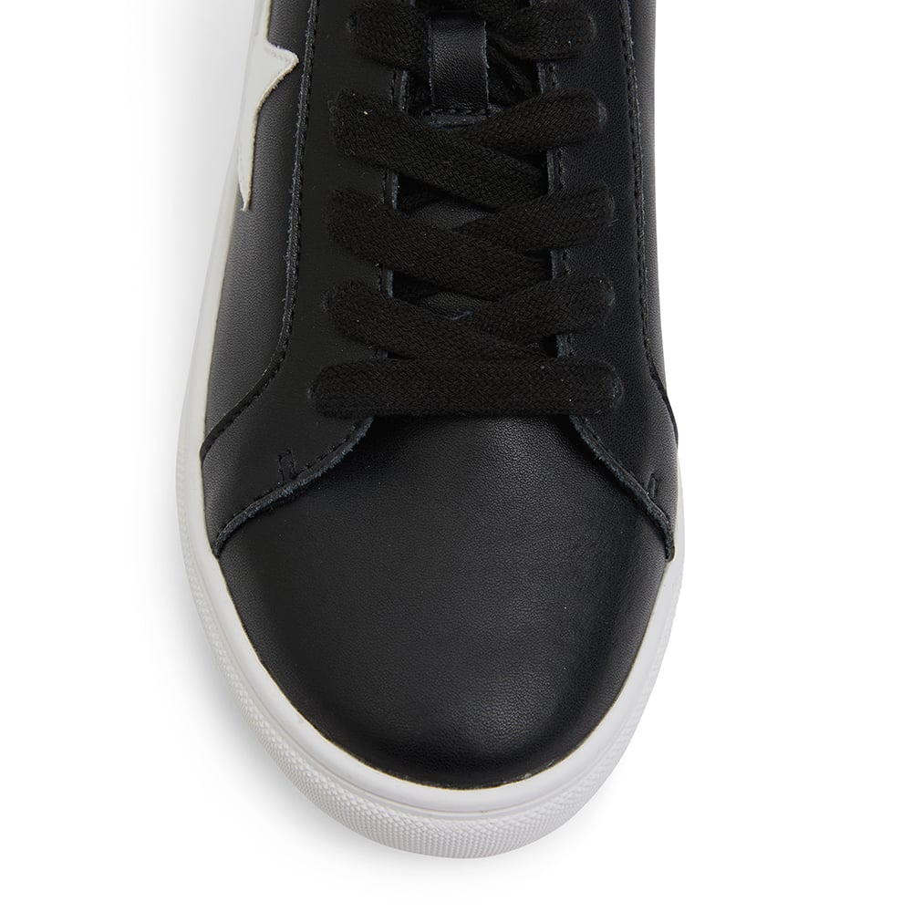 Stark Sneaker in Black And White Leather