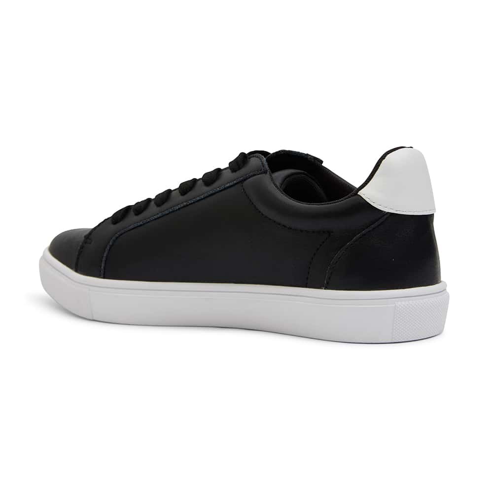 Stark Sneaker in Black And White Leather