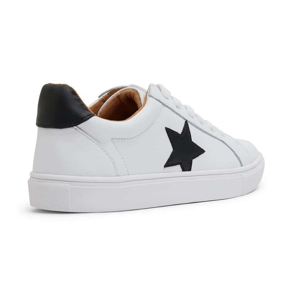 Stark Sneaker in White And Black Leather