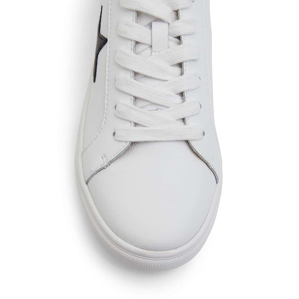 Stark Sneaker in White And Black Leather