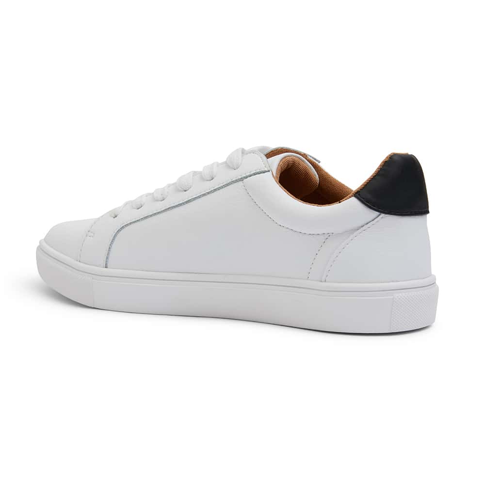 Stark Sneaker in White And Black Leather