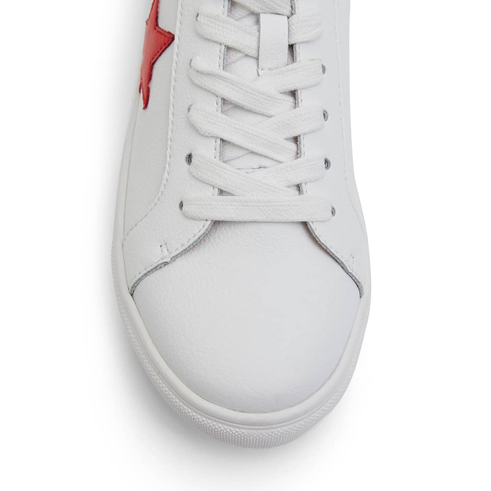 Stark Sneaker in White And Red Leather