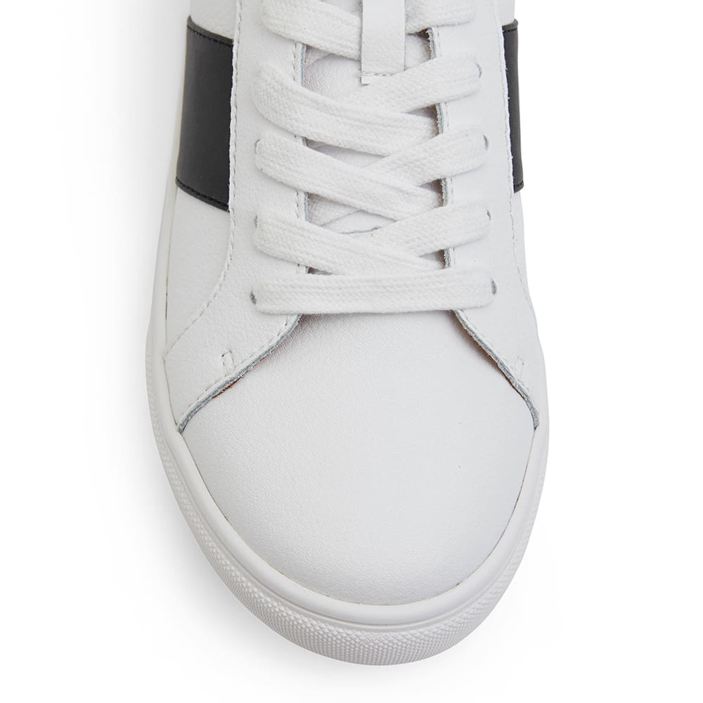 Storm Sneaker in White And Black Leather