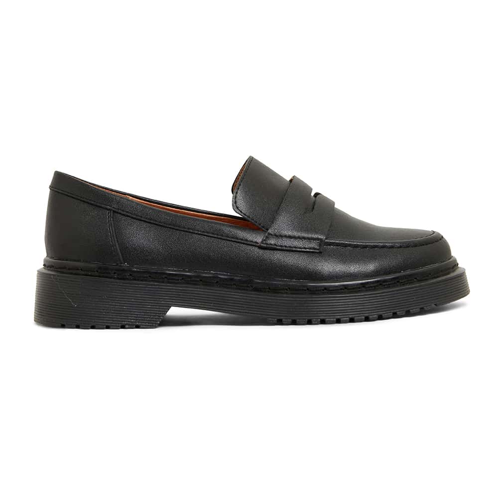 Strata Loafer in Black Leather