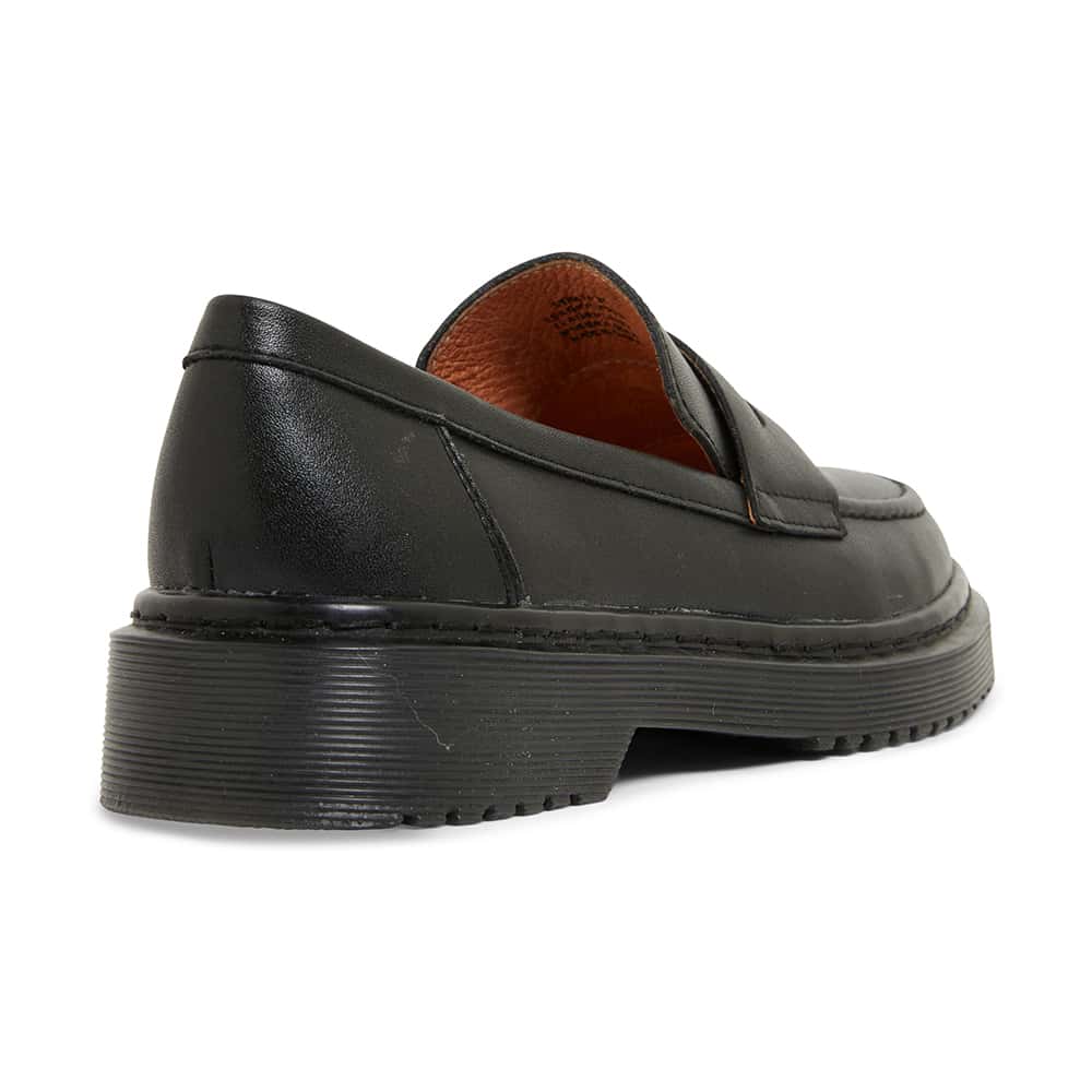 Strata Loafer in Black Leather