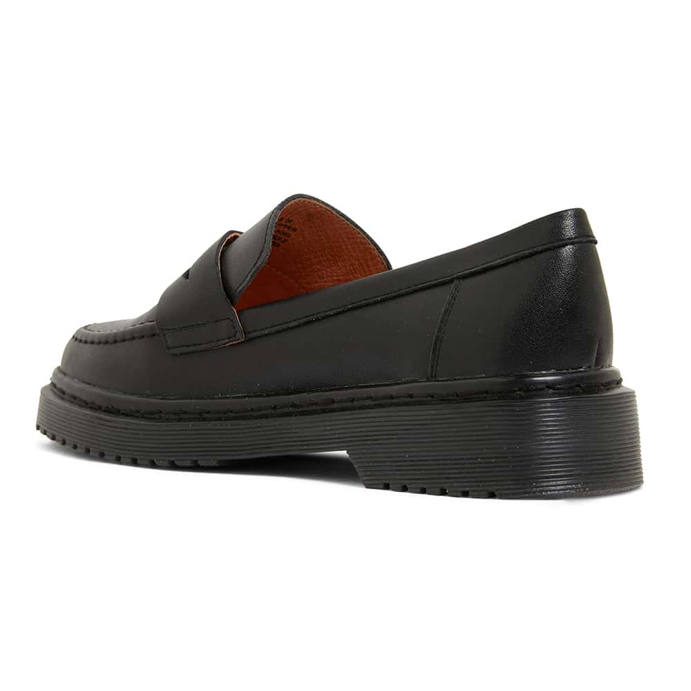 Strata Loafer in Black Leather