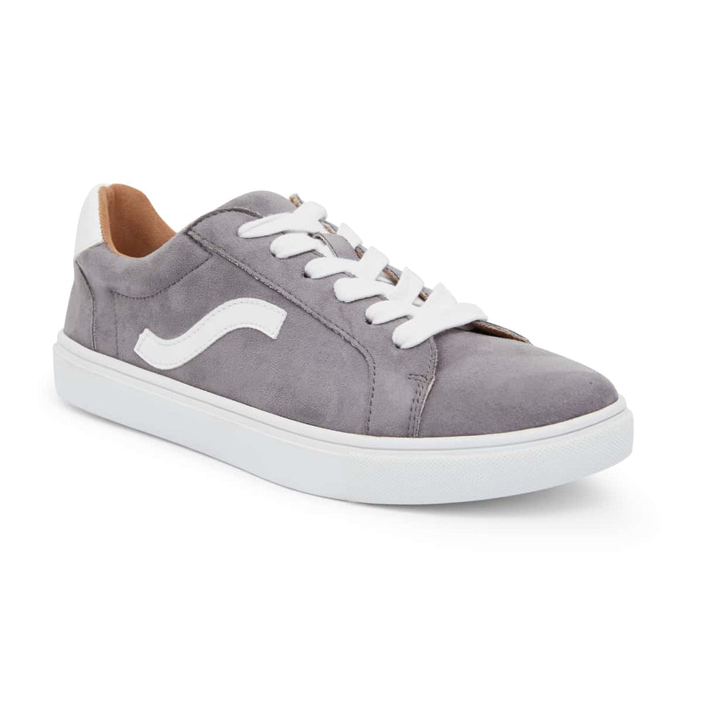 Swerve Sneaker in Grey Suede