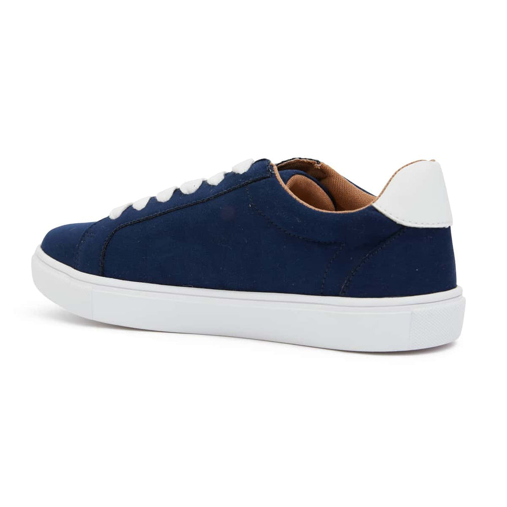 Swerve Sneaker in Navy Suede