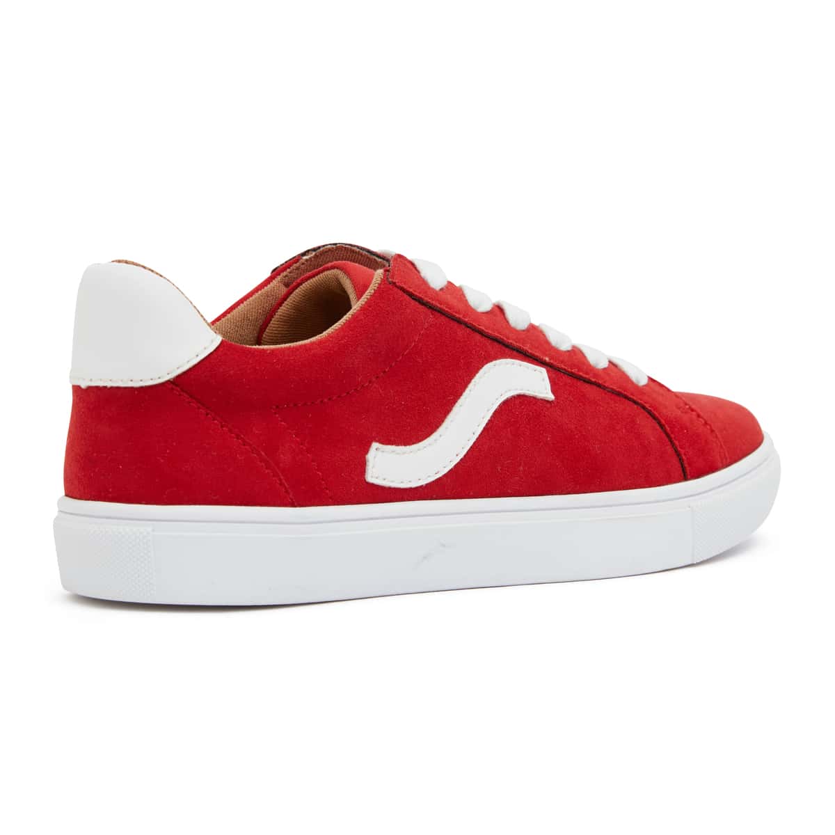 Swerve Sneaker in Red Suede