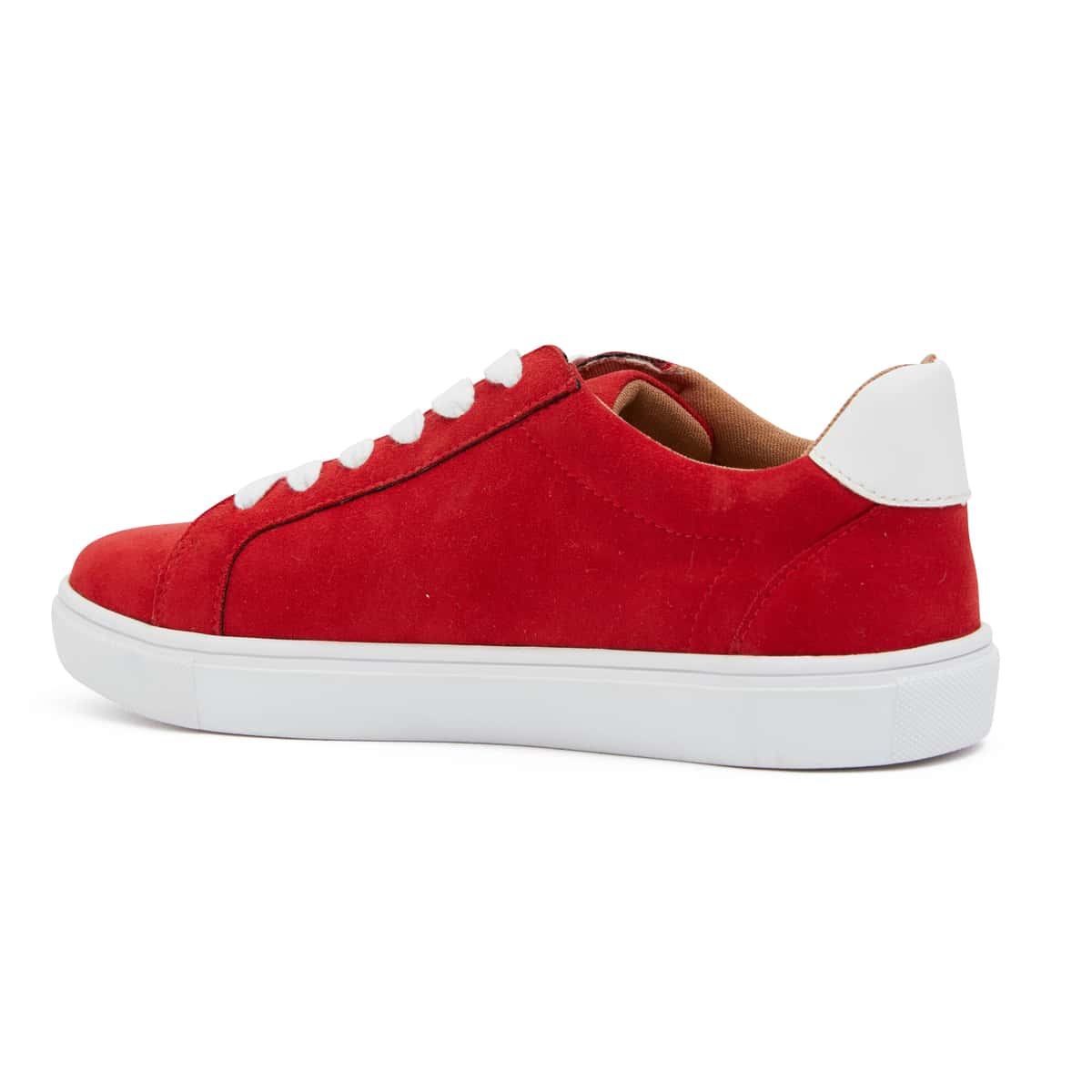 Swerve Sneaker in Red Suede